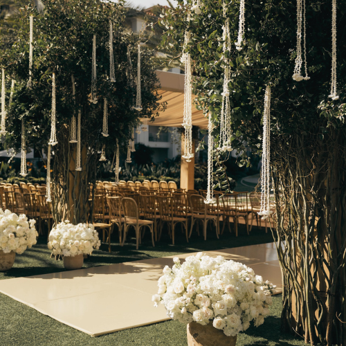 Elegant wedding design with luxurious floral arrangements and styling